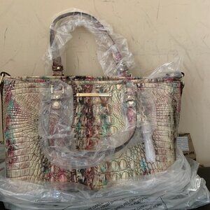Brahmin mini asher Amethyst Tote NWT